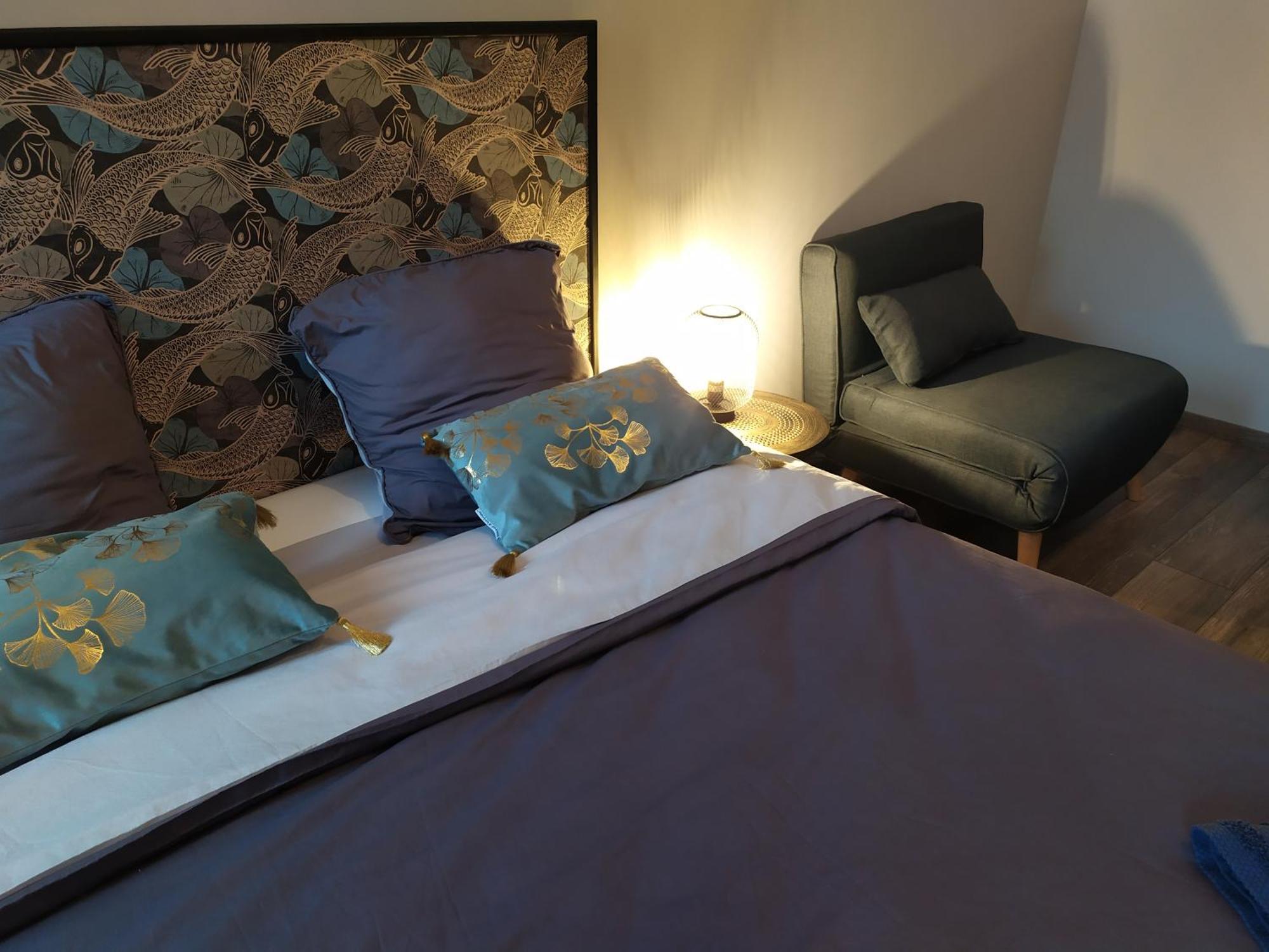 Chambres D'Hotes "Au Pied De La Bealiere" Montpezat-sous-Bauzon Rum bild